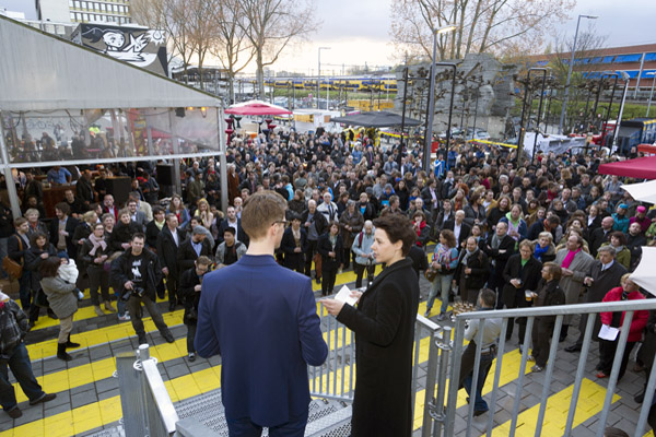 Opening Test site Rotterdam with Kristian Koreman and Elma van Boxel (ZUS). Photo: IABR